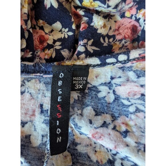 obsession 3x Floral Tank Top Flowy - Picture 2 of 3